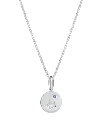 Birthflower Necklace (February) - Sterling Silver