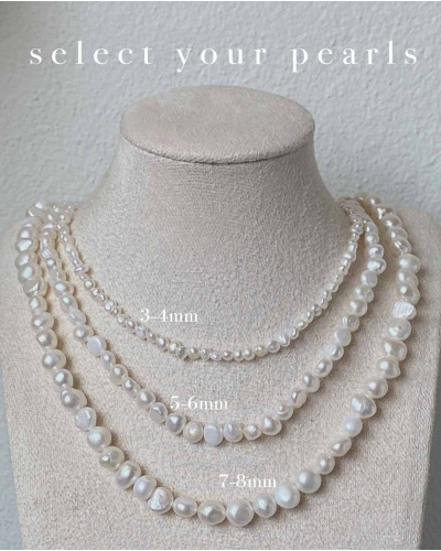 Fiji Pearl Necklace - 14K Gold Filled (3-4mm)