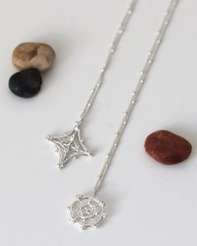 Figure Necklace (Rhombus) - Sterling Silver