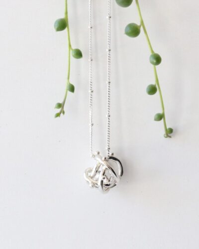 Bubble Ball Necklace - Sterling Silver