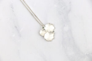 Large Bouquet Pendant - Fine & Sterling Silver