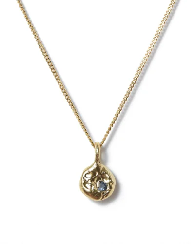 Sapphire Relic Neckace - 9ct Gold, Blue Sapphire