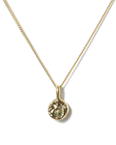 Sapphire Relic Neckace - 9ct Gold, Green Sapphire