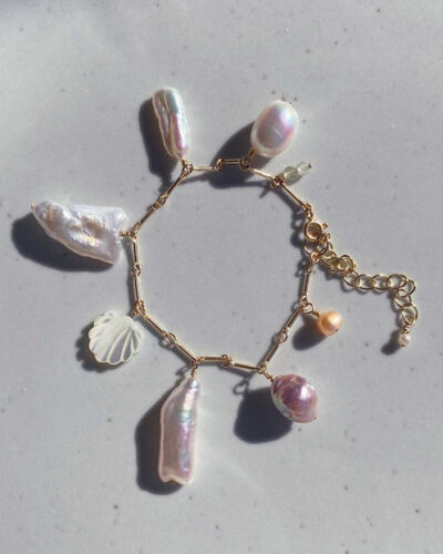 Mermaid Opulence Trinket Charm Bracelet - 14K Gold Filled (15cm)