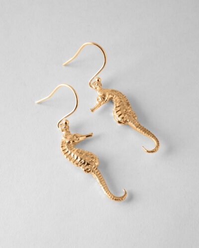 Seahorse Earrings - 9ct Yellow Gold #1
