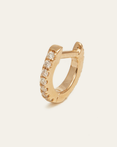 Diamond Huggie Extra Small - 14CT Gold
