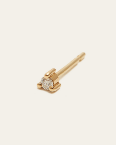 Neo 3PT Diamond Stud - 14CT Gold