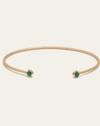 Gemini Emerald Cuff - 9ct Gold