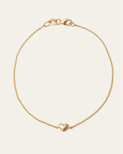 Puffy Heart Bracelet - 9ct Gold