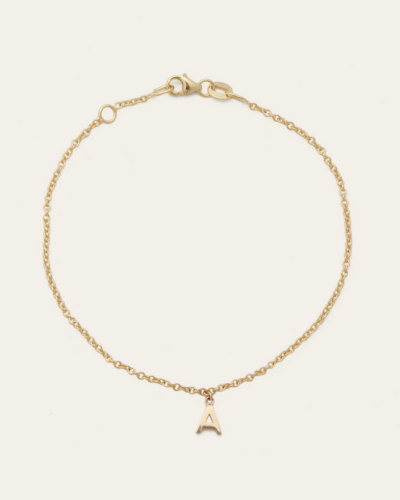 Letter Bracelet "M" - 9ct Gold