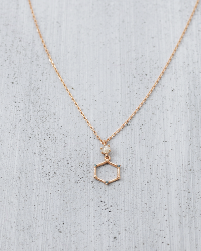 Dress Me Hexagon Necklace - 14K Gold