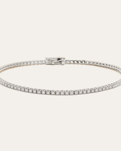 Spirit Diamond Tennis Bracelet - 14ct White Gold