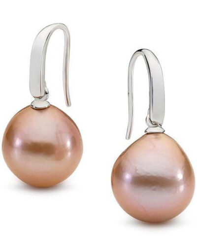 Annabel Edison Earrings - Sterling Silver Rhodium Plated (White Pearl)