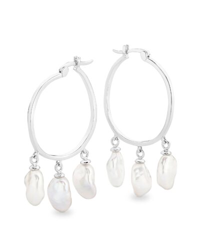 Birdie Earrings - Sterling Silver Rhodium Plated