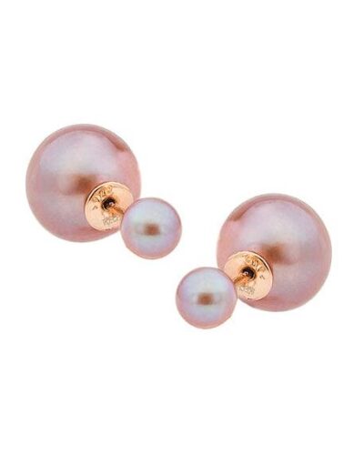 Eden Convertible Studs - Sterling Silver Rhodium Plated (White Pearl)