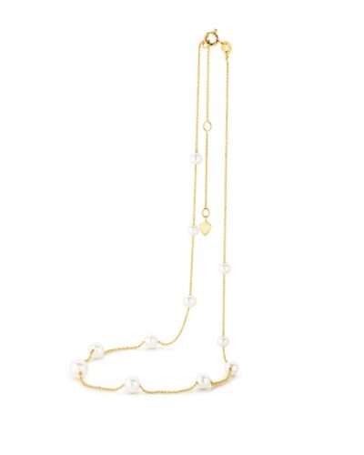 Ethereal Pearl Necklace - 9ct Yellow Gold (45cm)