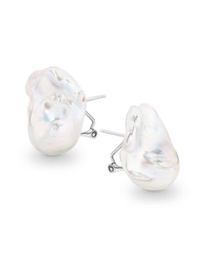 Eugenia Clip Earrings - Sterling Silver Rhodium Plated