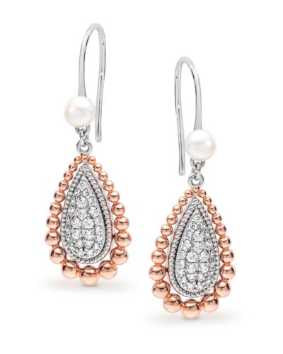 Grace Earrings - Sterling Silver Rose Gold Plated