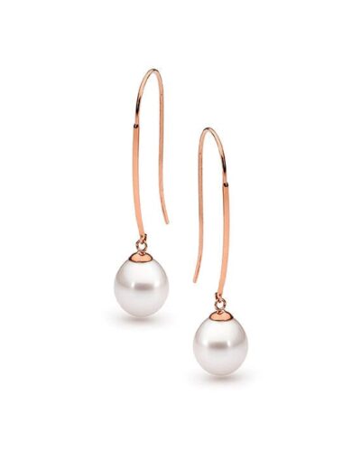 La Perla French Hook Earrings - 9ct Rose Gold