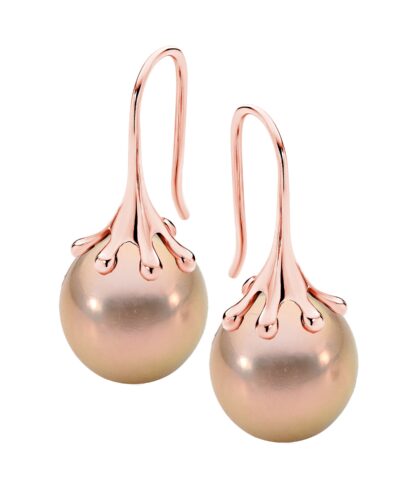 Rain Drop Earrings - Sterling Silver Rhodium Plated (White Pearl)