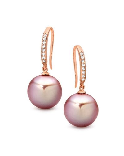 Twilight Luminescence Earrings - Sterling Silver Rose Gold Plated