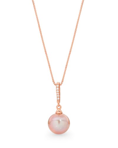 Twilight Luminescence Necklace - Sterling Silver Rose Gold Plated