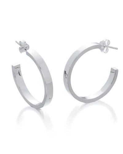 Libby Hoop Earrings - Sterling Silver