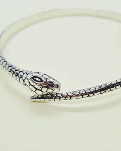Snake Bangle - Sterling Silver - test