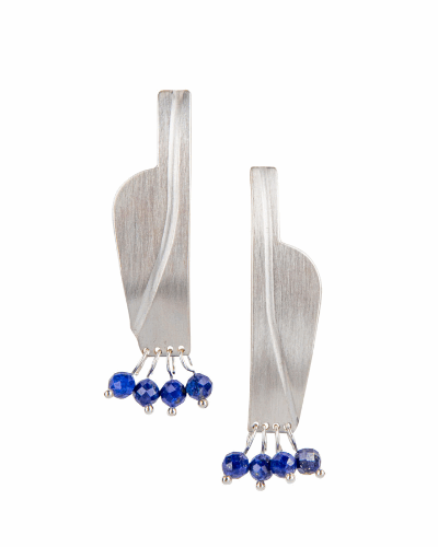 Ampohra Blue Earrings - Sterling Silver, Lapis Lazuli - test