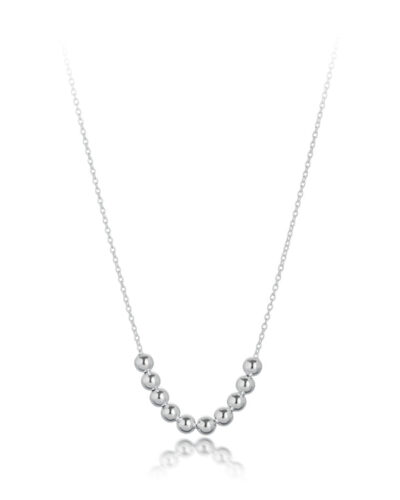 Extra Small 10 Ball Necklace - Sterling Silver