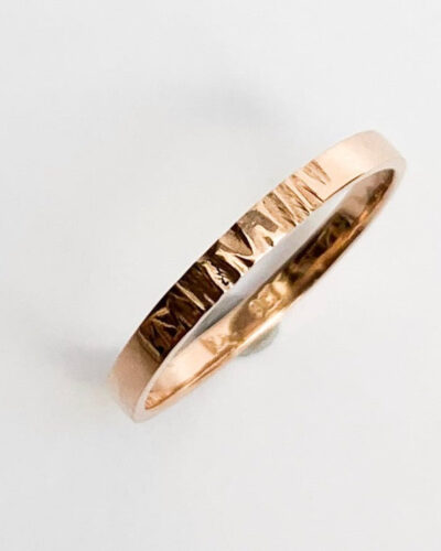 Ripples Fine Stacker Ring - 18ct Rose Gold