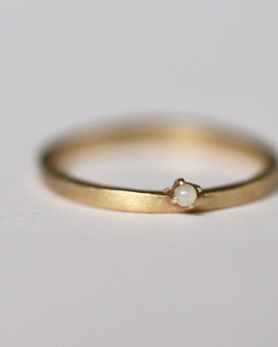 Rose Ring - 9ct Gold, Pearl