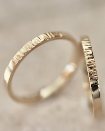 Ripples Fine Stacker Ring - 9ct Gold