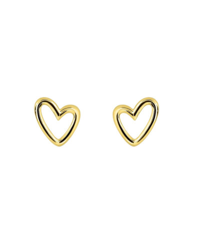 Little Heart Studs - 18K Gold Plated