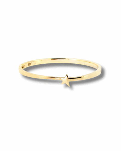 Starfish Bangle - 9ct Yellow Gold