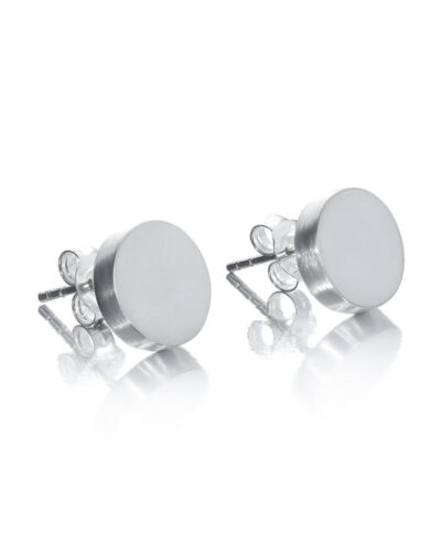 Small Disc Earrings - Sterling Silver