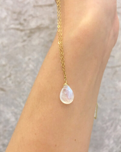 Moonstone One Drop Necklace