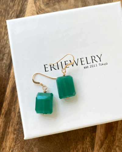 Green Onyx Fancy Earrings