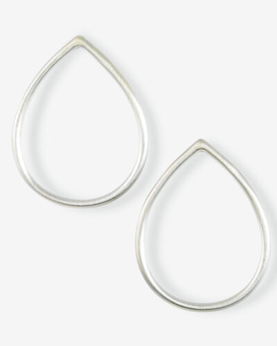 Teardrop Studs - Sterling Silver (Medium) - test
