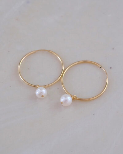 Pearl Point Hoops