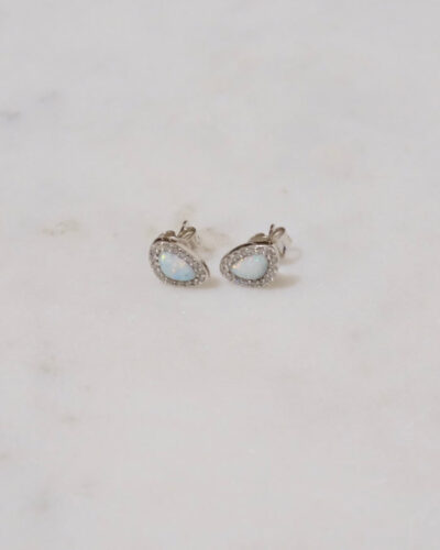 Opal Earrings - Sterling Silver