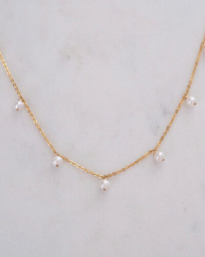 Pearl Bohemian Necklace (14 inch / 35cm)