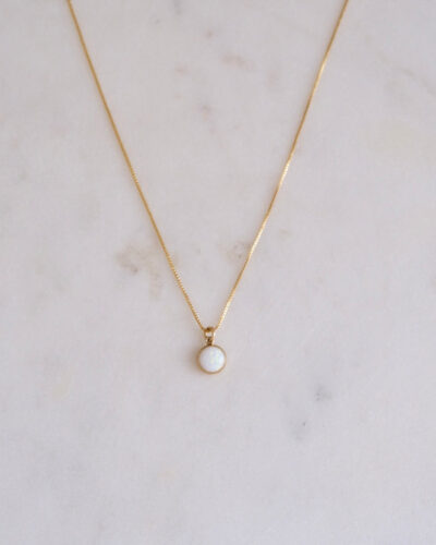 Opal Lilly Necklace