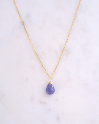 Tanzanite Drop Necklace
