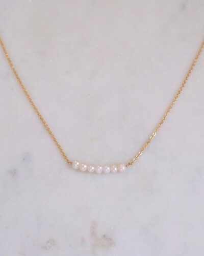 Freshwater Pearl Band Necklace (15 inch / 38cm)