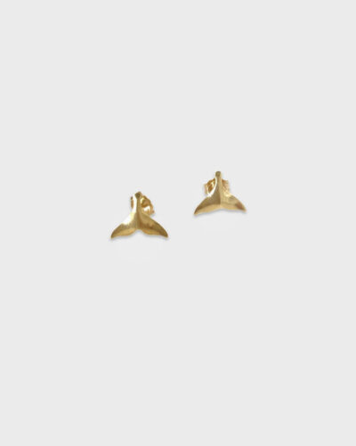 Whale Tail Stud Earrings