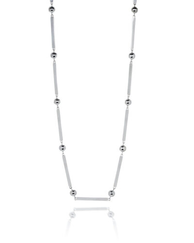 Ball & Bar Necklace - Sterling Silver