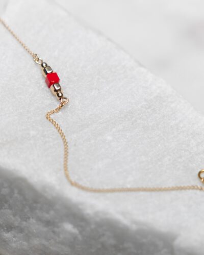 Poppy Cube Bracelet - 14k Gold Filled (Medium)