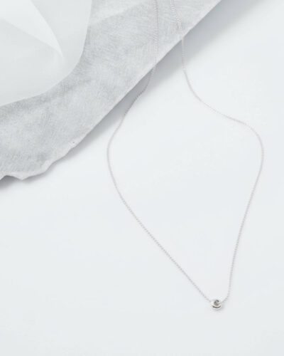 Minimal Rondelle Bead - Sterling Silver (50cm)