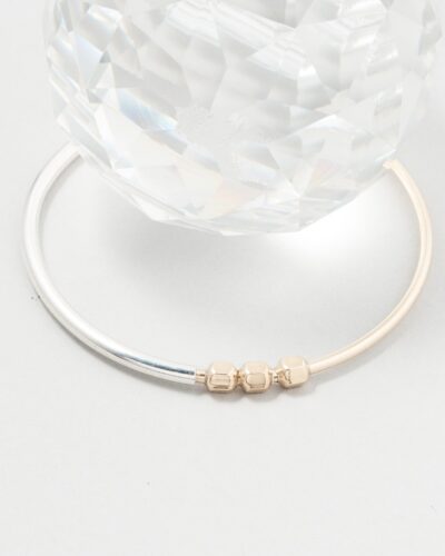 Pablo Bangle - 14k Gold Filled & Sterling Silver (Medium) (1.6mm)
